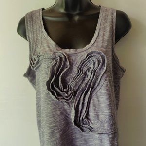 Little Yellow Button Tank  Anthropologie L